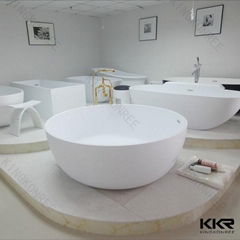 Wholesale hot freestanding two person solid surface bathtub