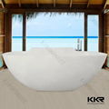 Wholesale hot freestanding two person solid surface bathtub 4