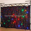 2M*3M LED Stage Backdrop Light LED Star Cloth Curtain