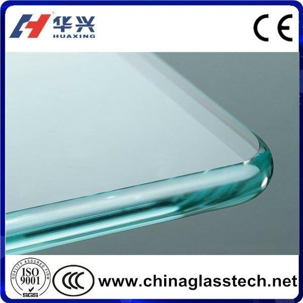 CE approved 5-15mm clear tempered glass