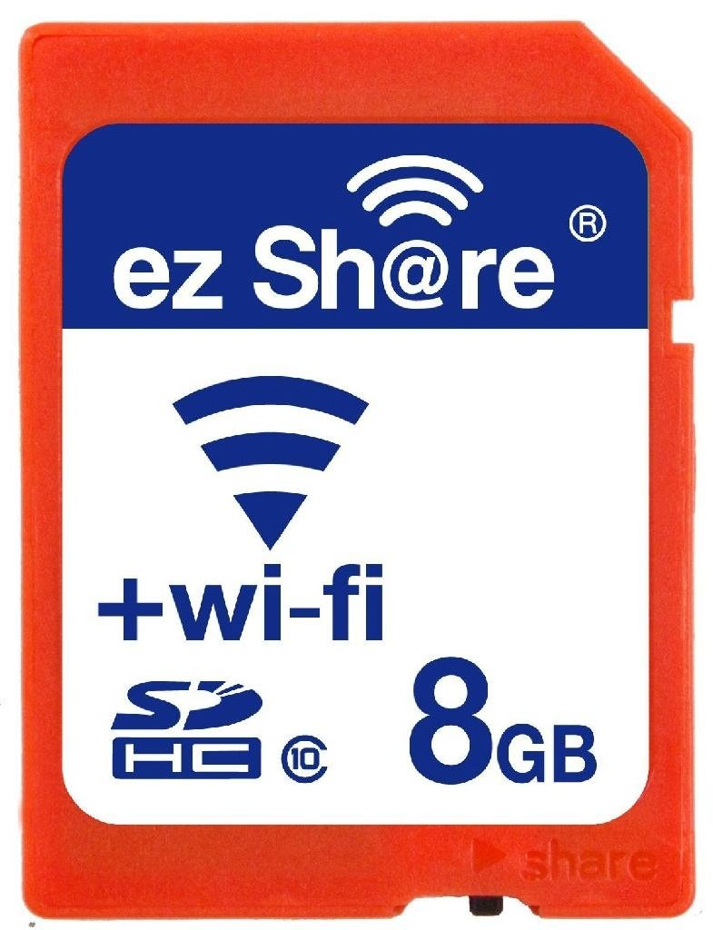 Original ez Share WiFi WLAN 8GB G SDHC SD Flash Memory Card DSLR eye fi 