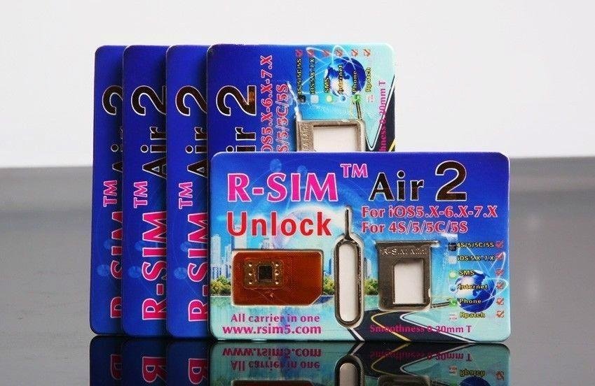 R-SIM Air2 iPhone4S5S5C5 Unlock Card Verizon ATT Sprint 6.X-7.1.1-7.X 