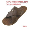 china leather beach slipper