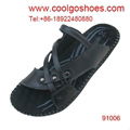 new design leather men's sandal made in China