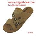 men fashion leather hot selling slippers 1