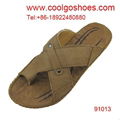 latest casual men leather slippers 1