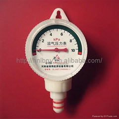 Pressure gauge for biogas