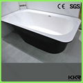 Freestanding bathtub solid surface red bathtub 1 person hot tub