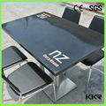 modern home design high glossy solid surface dinning table