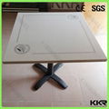 modern home design high glossy solid surface dinning table 3