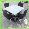 modern home design high glossy solid surface dinning table 4