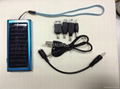 solar charger with LED flashlight