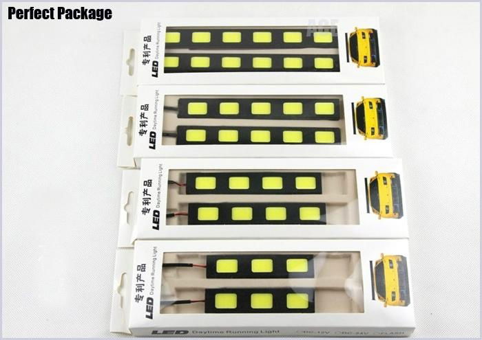 New and High Power 12V 14cm 17cm Daytime Running Light COB Car LED Lights 5