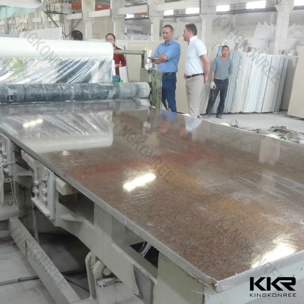 2cm brown artificial marble stone for countertop 2