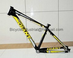 MTB bike frame black with yellow color 26*16/18 inch