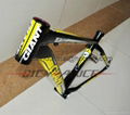 MTB bike frame black with yellow color 26*16/18 inch 3