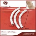 Renfook wholesales 925 sterling silver crimp bead cord end for jewelry making 2