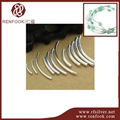 Renfook wholesales 925 sterling silver crimp bead cord end for jewelry making 5