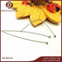 renfook wholesales 925 sterling silver head pin for jewelry making