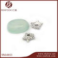 Renfook wholesales 925 sterling silver flower cap for pearl for diy 5