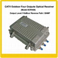 CATV Outdoor Four Output Optical Receiver 5