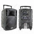 Monitor Speaker PA System with woofer and amplifier inside AK12-209B 1