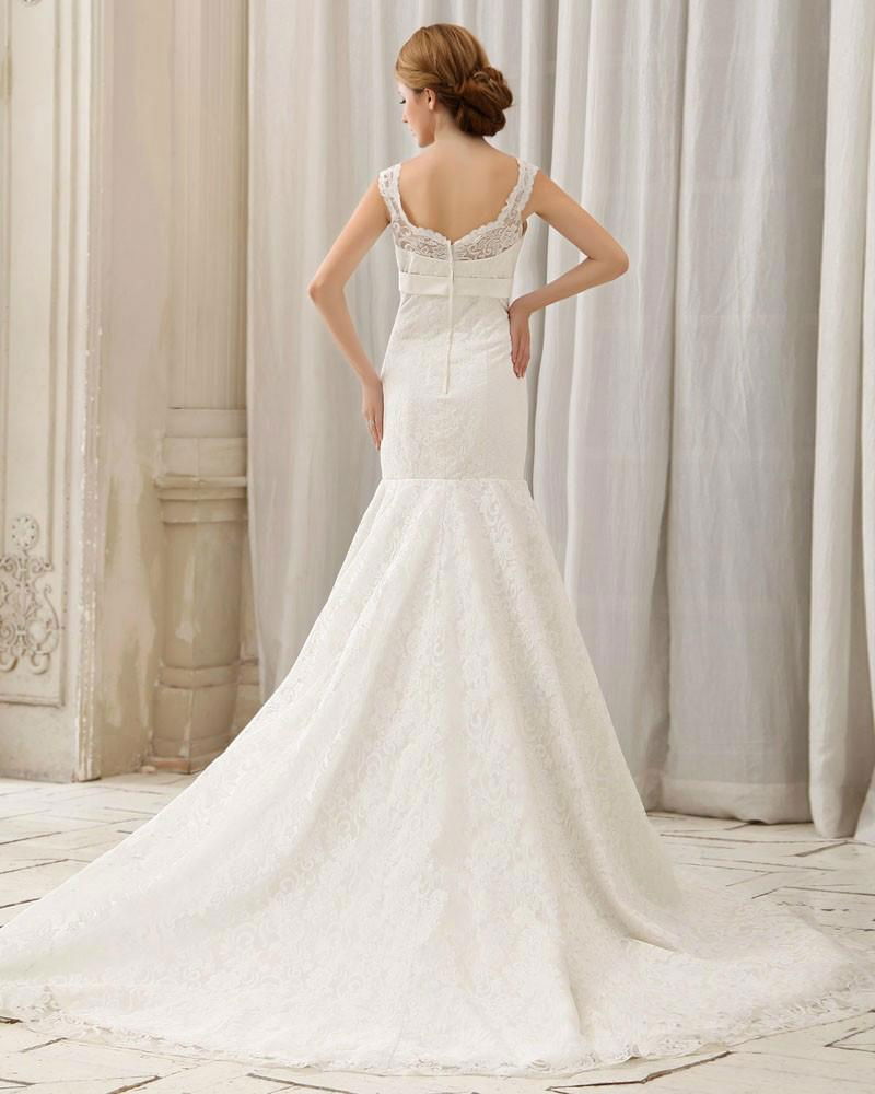 Mermaid lace full length wedding dresses 2