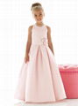 Satin flower girl dresses little girl dresses 1