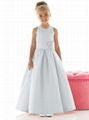 Satin flower girl dresses little girl dresses 3