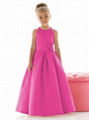 Satin flower girl dresses little girl dresses 4