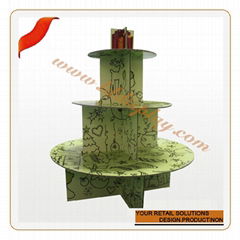 Lovely 3-tiers cupcake standee