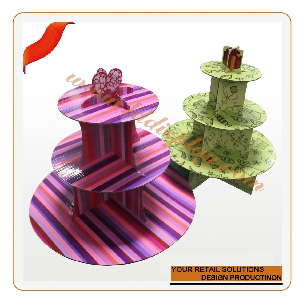 Lovely 3-tiers cupcake standee 2
