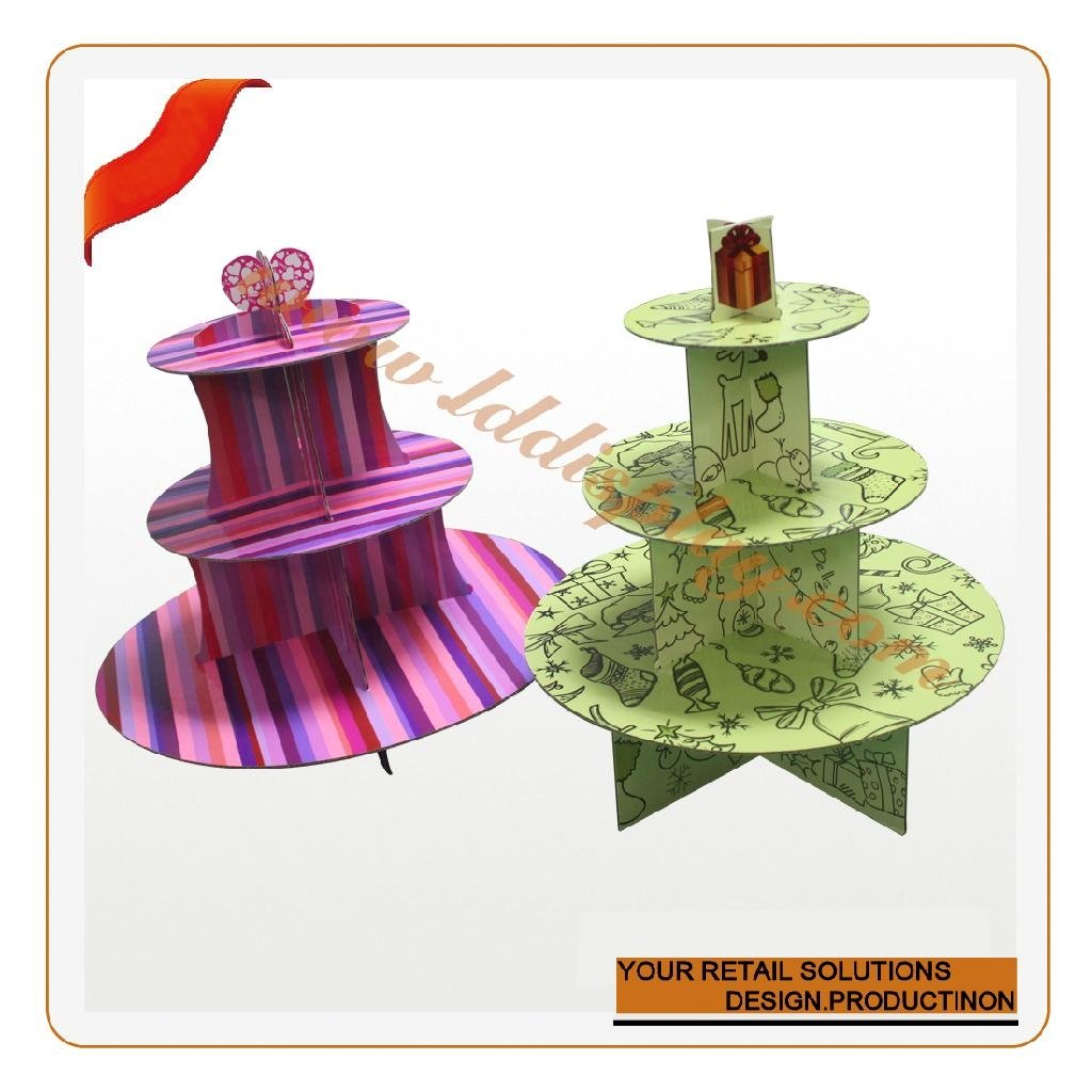 Lovely 3-tiers cupcake standee 4
