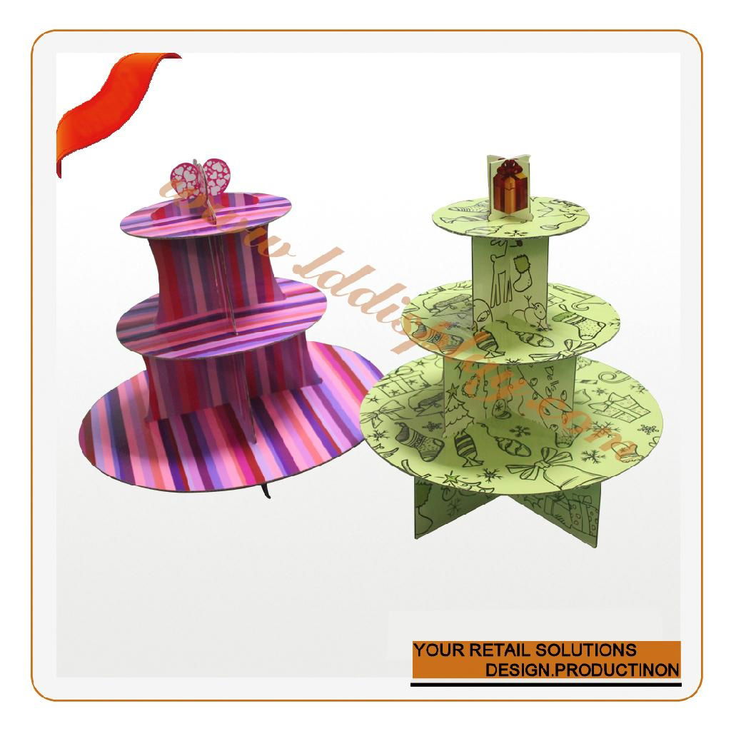 Lovely 3-tiers cupcake standee 5