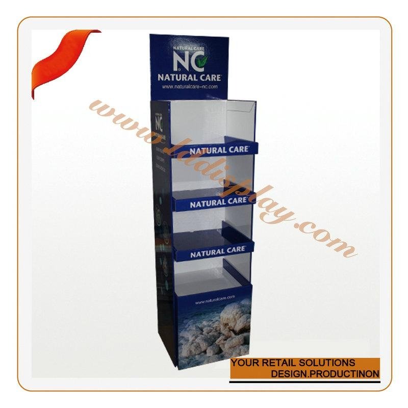 POP cardboard display shelf for beauty products 4