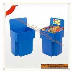 Customize cardboard retailing-food dump bin 