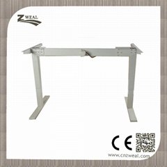 Single motor electric adjustable height desk