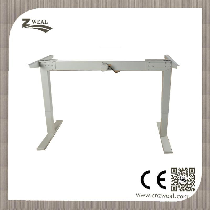 Single motor electric adjustable height desk