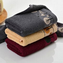 bamboo fiber face square towel