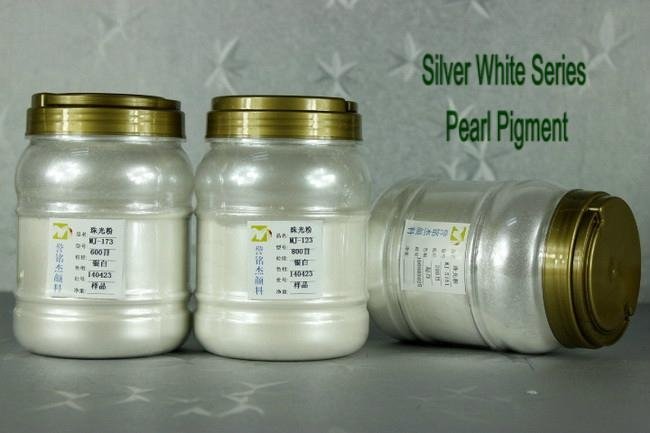 Silver White Pearl Pigment for Paints and Ink 2