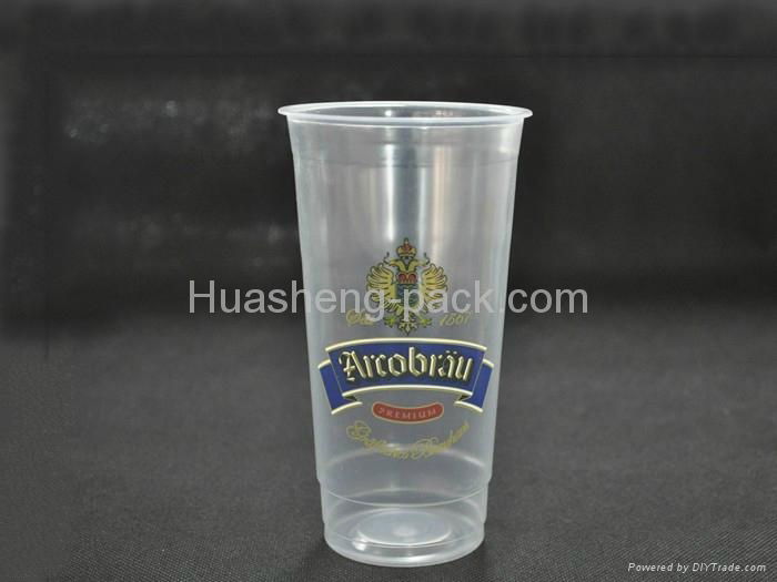 360/480/500/600ml plastic disposable cups with lids 4