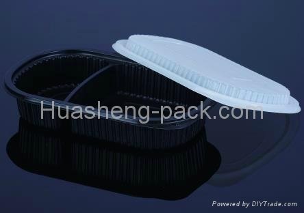Rectangular Black Plastic Packaging Plate