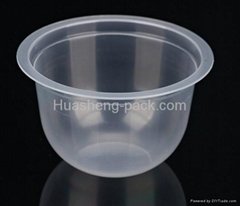 Disposable PP Fruit and Pudding Cup with different shape and volume