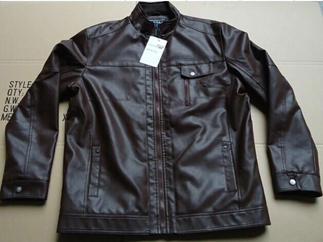 Fashionable Men's Pu leather Jacket 4