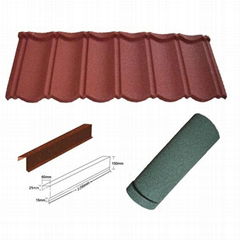 stone coated roof tile and parts