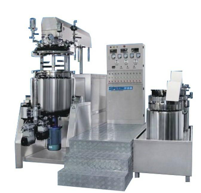 500L Fixed type vacuum emulsifying machine, cream mixing machine