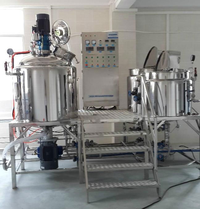 500L Fixed type vacuum emulsifying machine, cream mixing machine 2