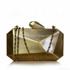 Irregular Metal Alloy Evening Bag 10880