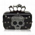 Skull Ring Pu Evening Bag 16229