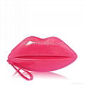 Lip Shape Pu Evening Bag 19100